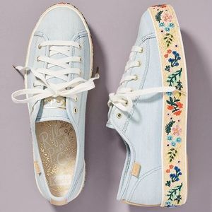 Keds x Rifle Paper Co Triple Kick Rosalie Embroidered Sneaker